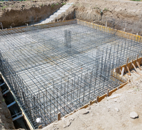 foundation of a new house